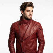 Convertible Flap-Front Leather Jacket | Stylish Premium Biker Jacket