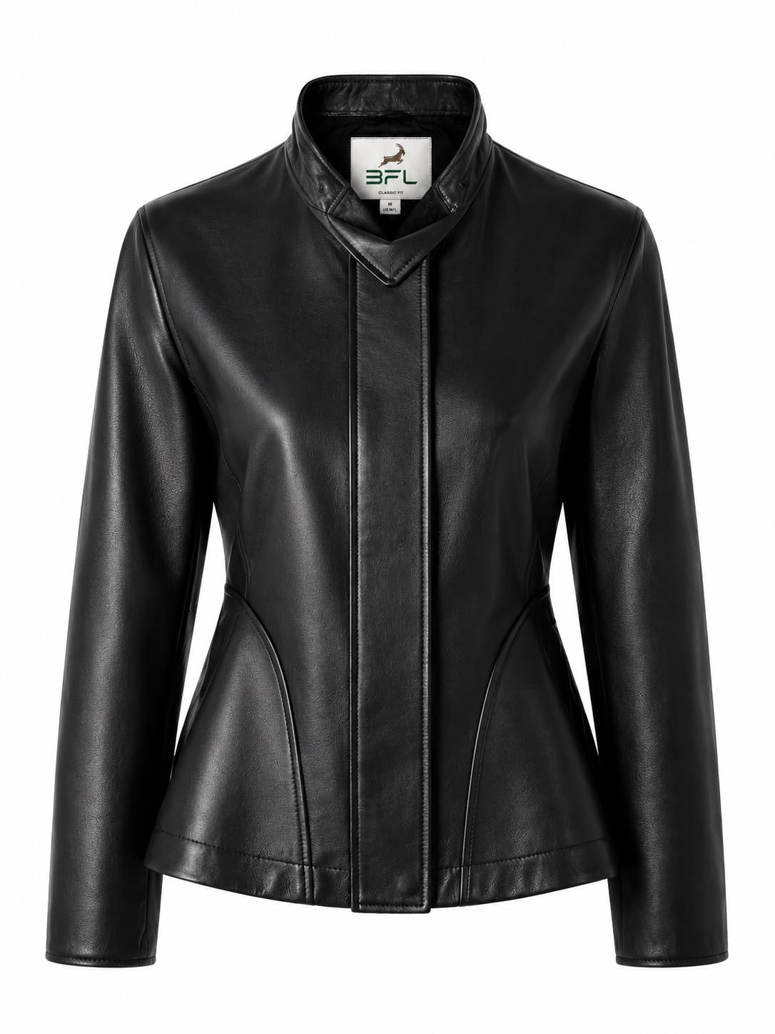 BFL Mayfair Women’s Genuine Sheep Leather Sculpted Jacket.