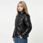 Sculpted Asymmetric Puffer Jacket | Women’s Stylish Premium Jacket