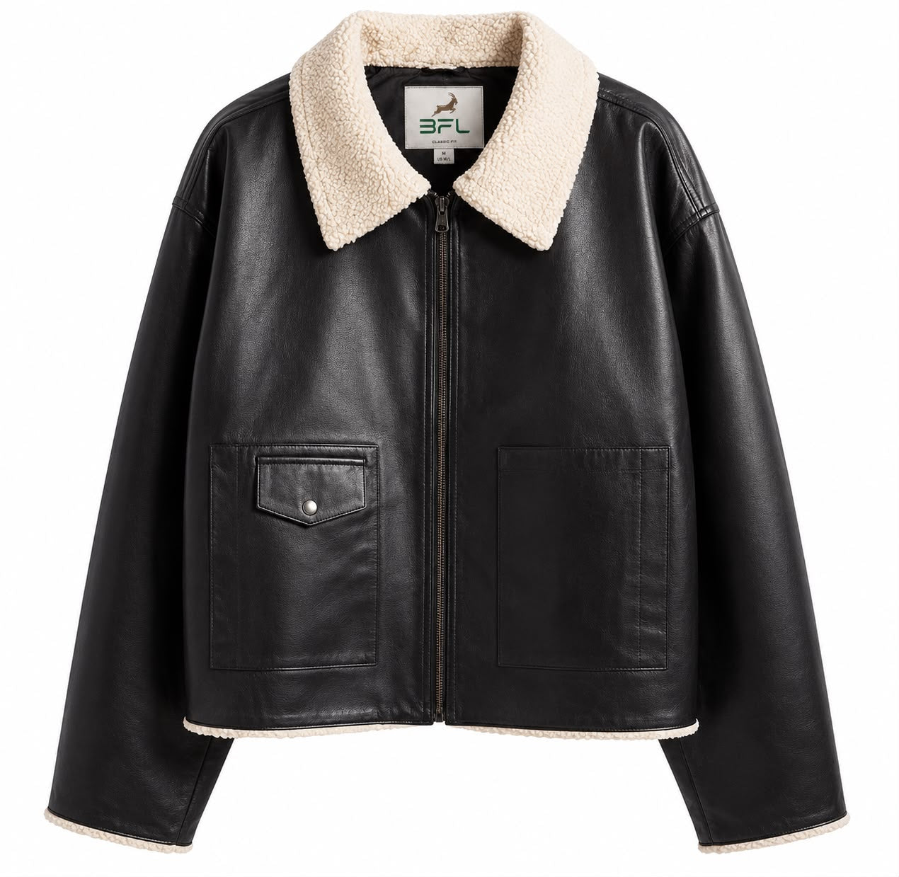 BFL  Women’s Obsidian Sherpa Leather Jacket
