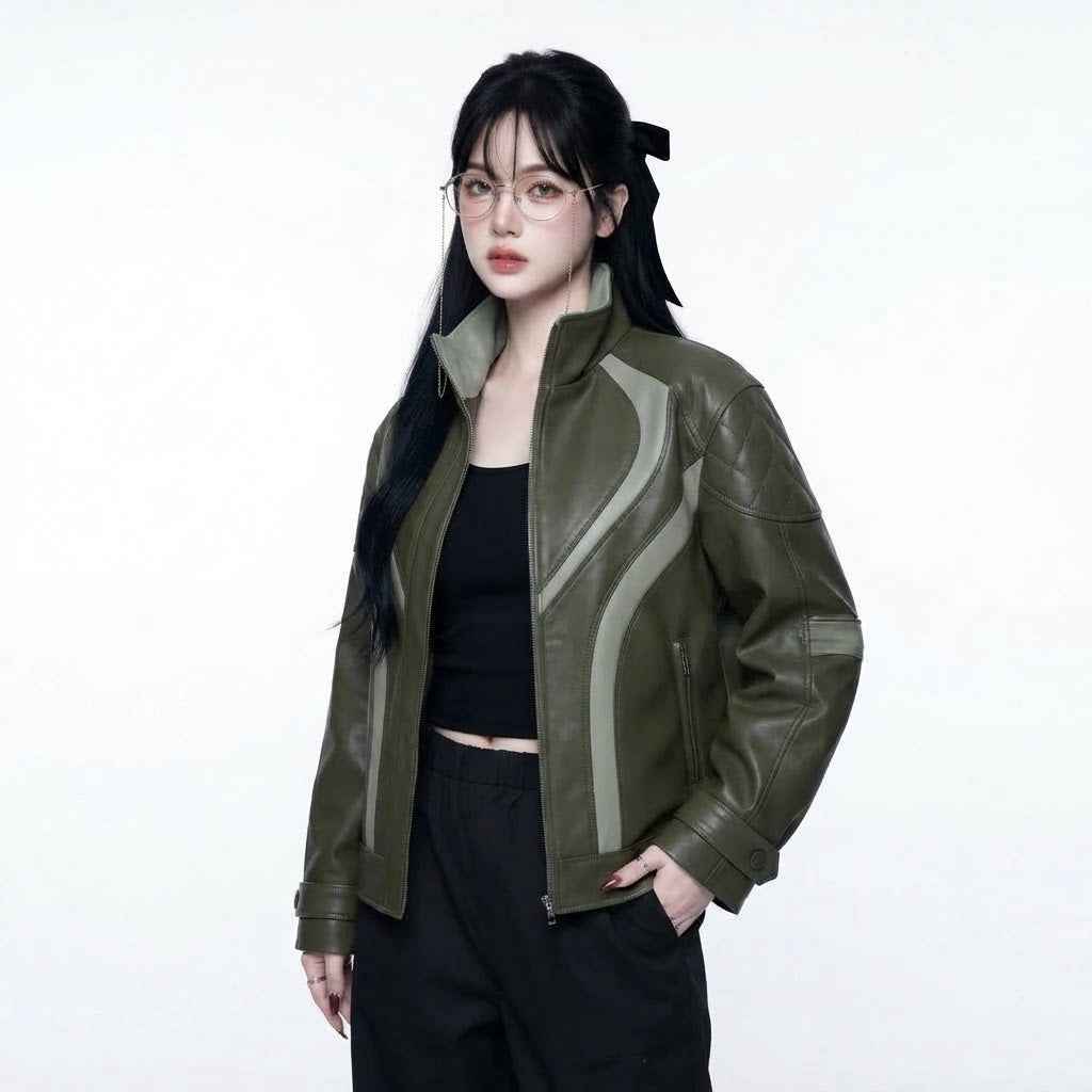 Women’s Sculpted Winter Leather Jacket | Premium Leather