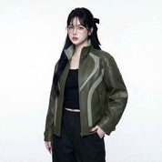 Women’s Sculpted Winter Leather Jacket | Premium Leather
