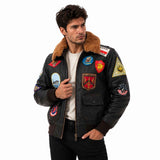 Men’s Combat Flight Jacket | Leather Military Bomber