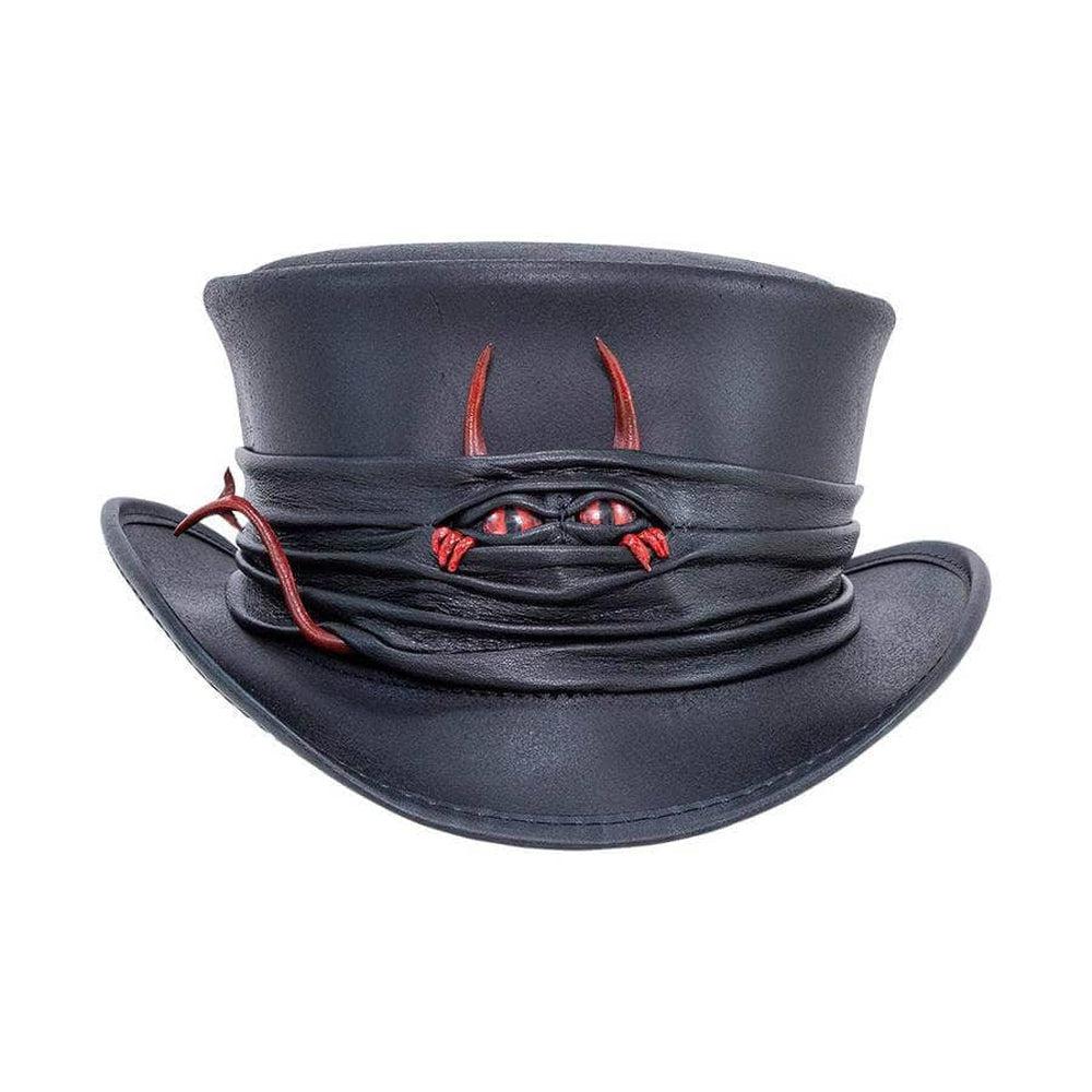 Men’s Genuine Leather Hat | Premium Western Gothic Fashion Hat