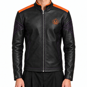 Men’s jacket, embroidery and hardware detail