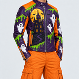 Men’s  Ghost Halloween Leather Jacket | Premium Biker Jacket