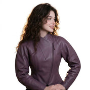 Women’s Sculpted Cocoon Leather Jacket | Stylish Premium Leather Jacket