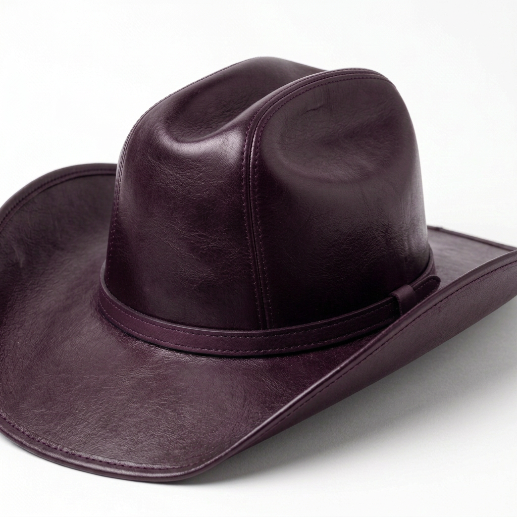 Purple hat, detail
