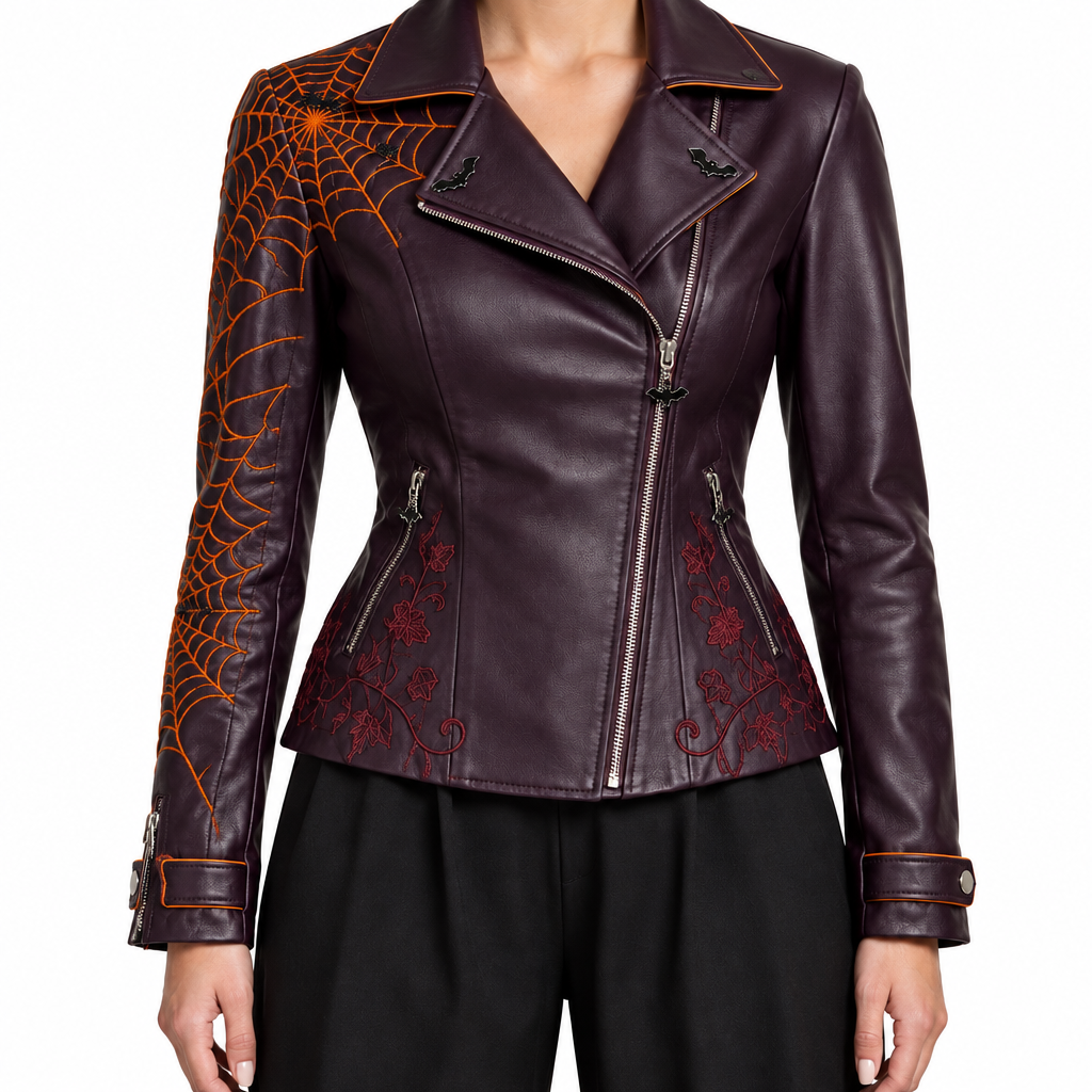 Women’s jacket, collar and embroidery detail